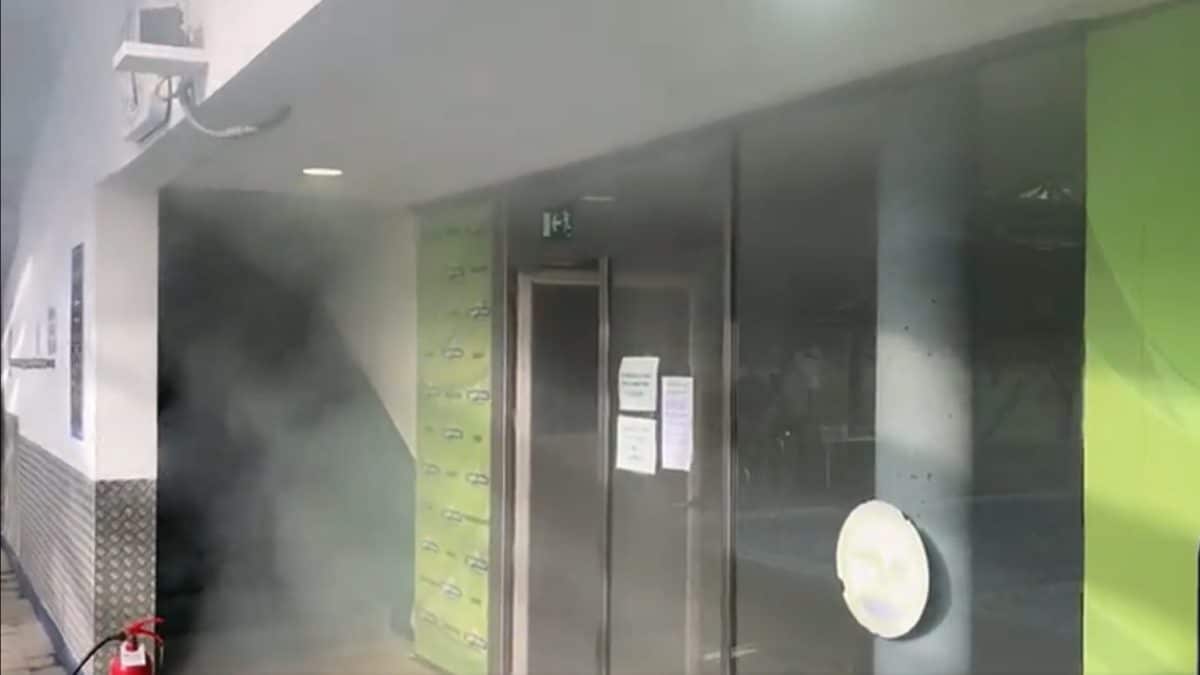 Incendio en un club deportivo de Mairena. @SPEISdeAljarafe