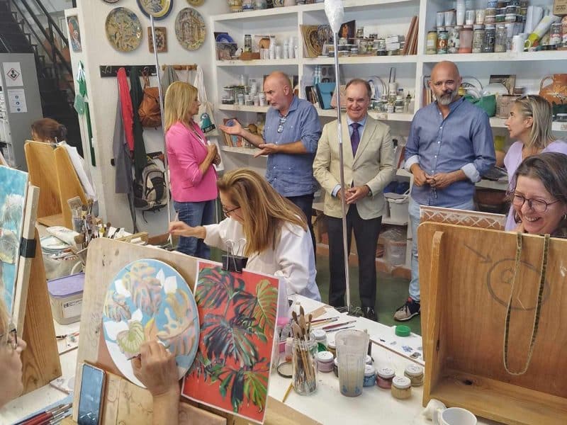 Un taller de la Escuela de Artesanos de Gelves