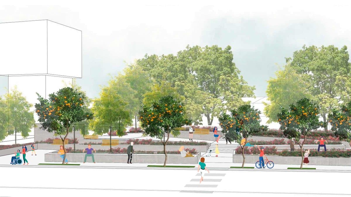 Simulación de la que será esta nueva plaza