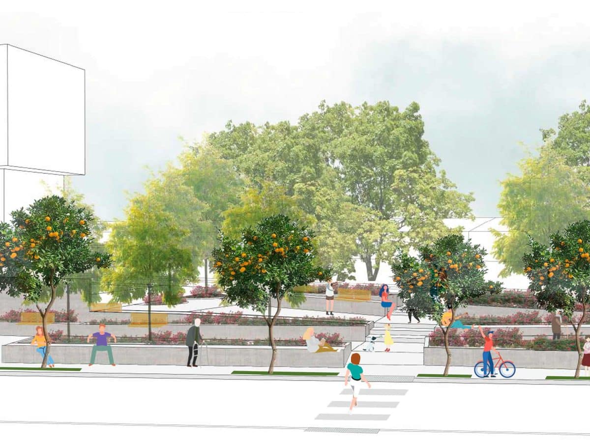 Simulación de la que será esta nueva plaza