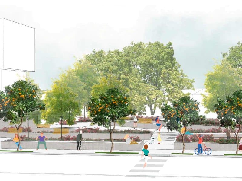 Simulación de la que será esta nueva plaza