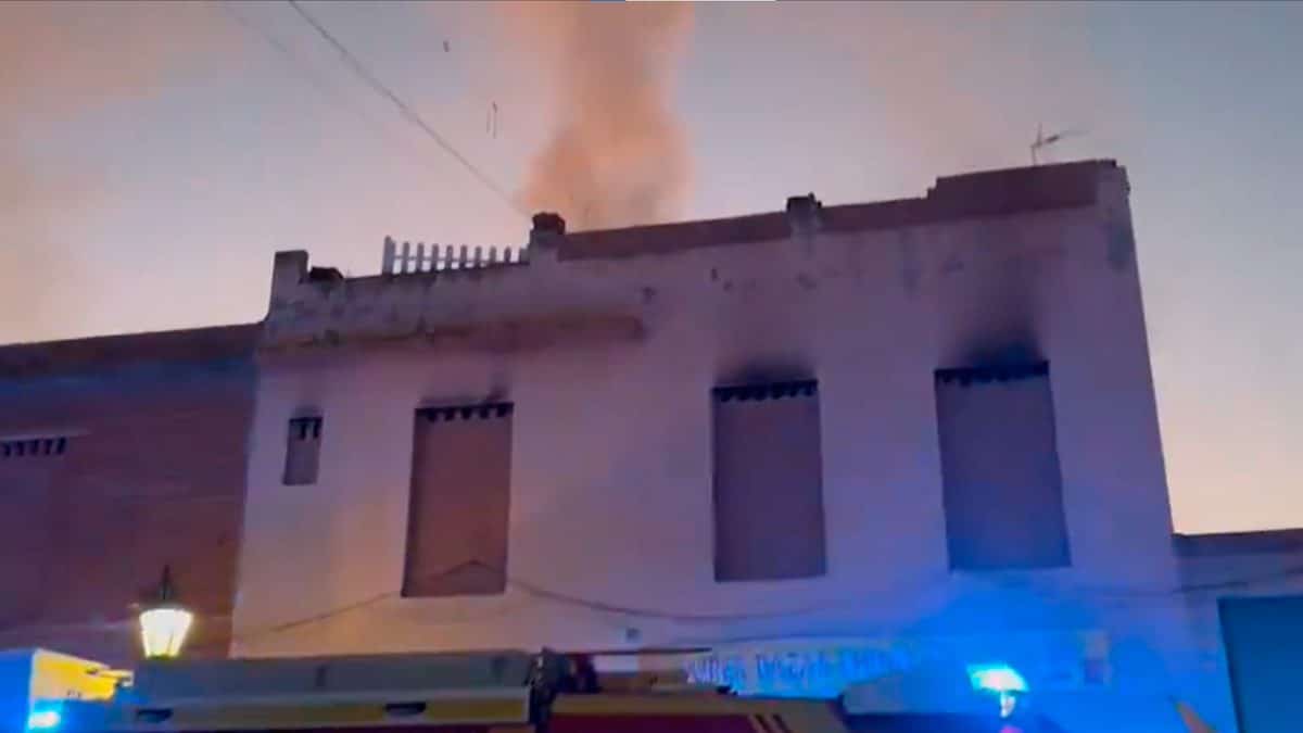 Imágenes de este incendio en Palomares del Río