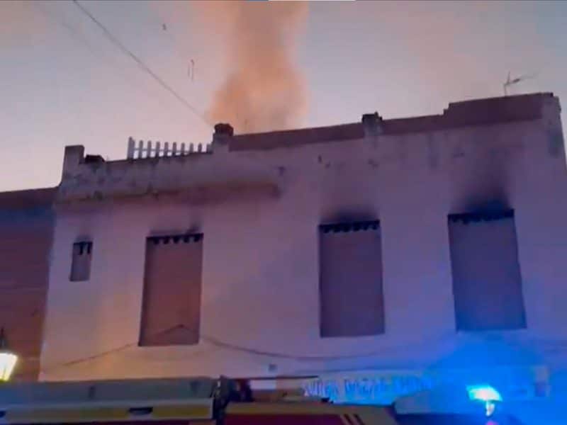 Imágenes de este incendio en Palomares del Río