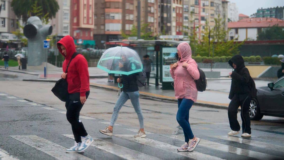 lluvia y viento