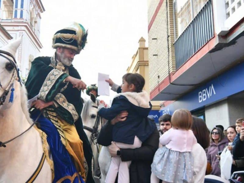 El Heraldo Real de Tomares en una Navidad anterior
