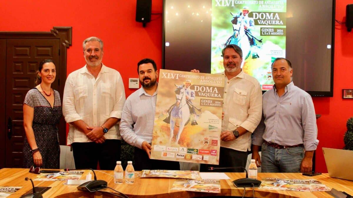 Imagen de la presentación del campeonato de Doma Vaquera en Gines / AD