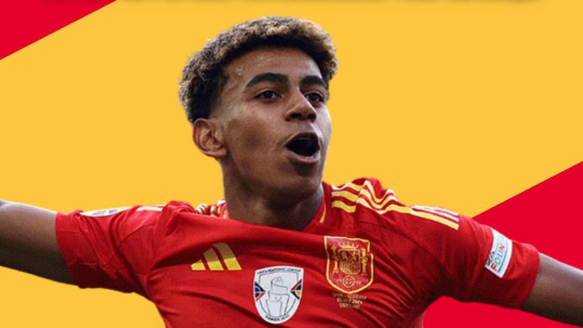 El jugador de la Selección Española, Lamine Yamal. AD