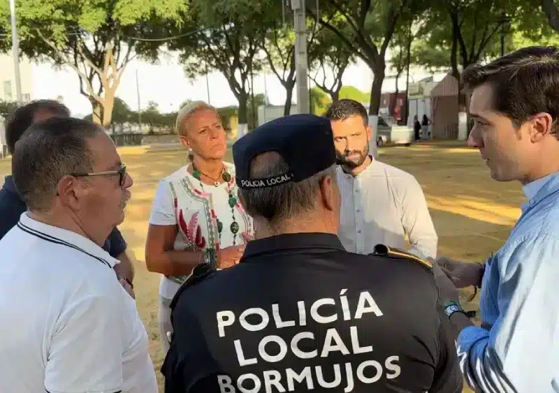 Dispositivo de seguridad para la Feria de Bormujos 2024. AD
