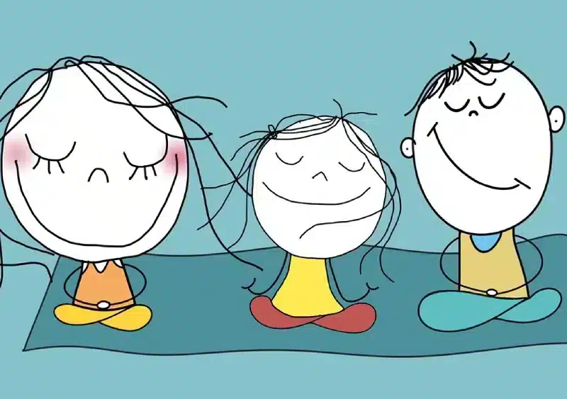 Meditación infantil en Tomares