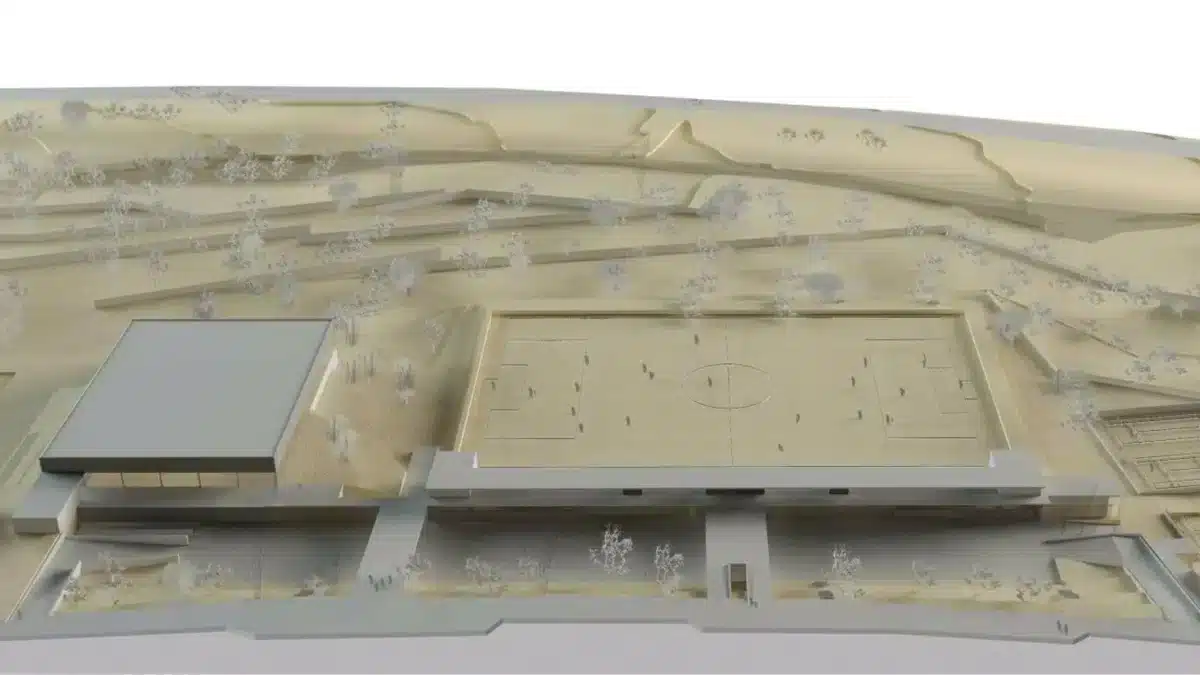 Imagen artística del futuro Complejo Deportivo Caño Real - AYUNTAMIENTO DE MAIRENA DEL ALJARAFE