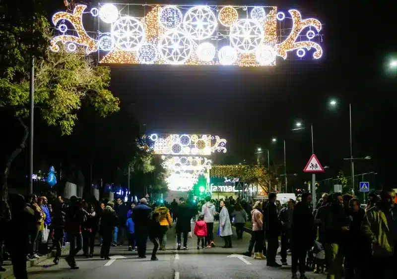 Alumbrado navideño en Mairena del Aljarafe. AD