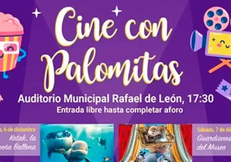 Cartel 'Cine con palomitas', iniciativa del Consistorio tomareño. - AYTO.DE TOMARES