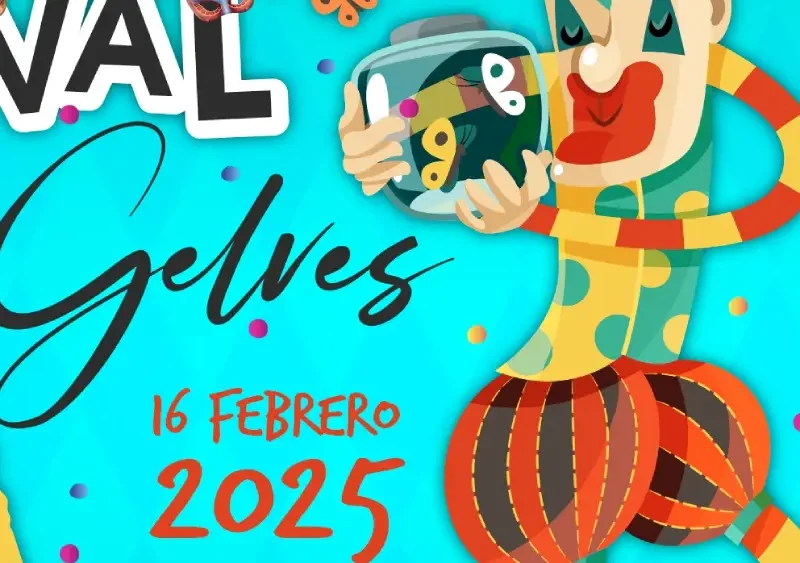Cartel del carnaval de Gelves 2025 - Ayuntamiento de Gelves
