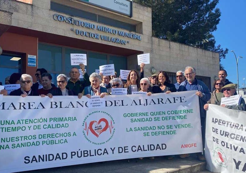 Protesta de Marea Blanca en Espartinas. - PSOE de Sevilla