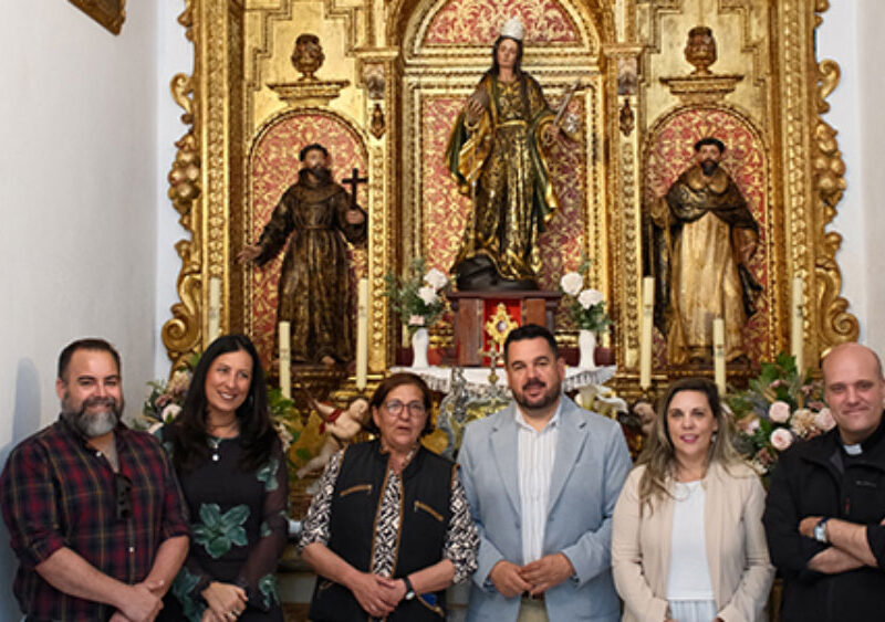 Concluye la restauración del retablo de la Ermita de Santa Rosalía. - Ayuntamiento de Gines.