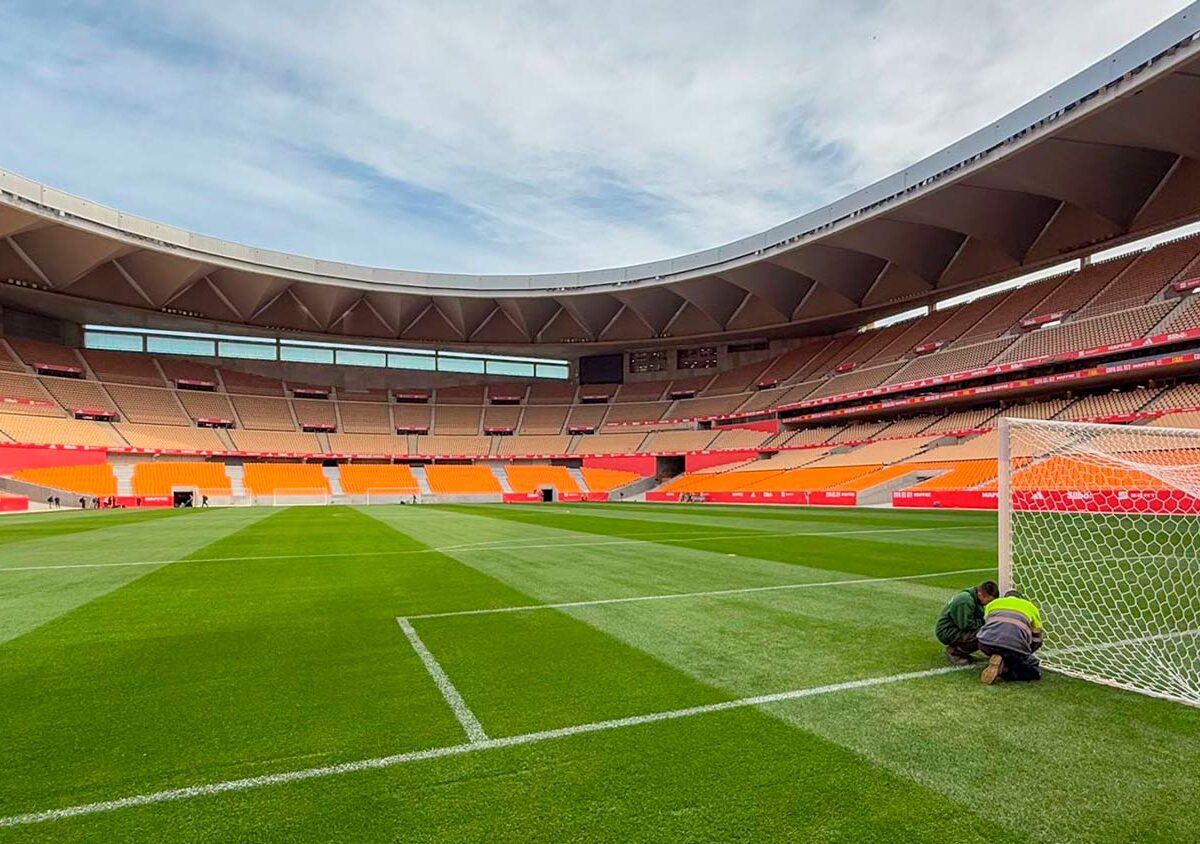 Detalle del Estadio de la Cartuja tras la finalización de las obras.- María José López/Europa Press