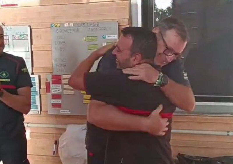 Gregorio se despide de sus compañeros. - Bomberos Aljarafe